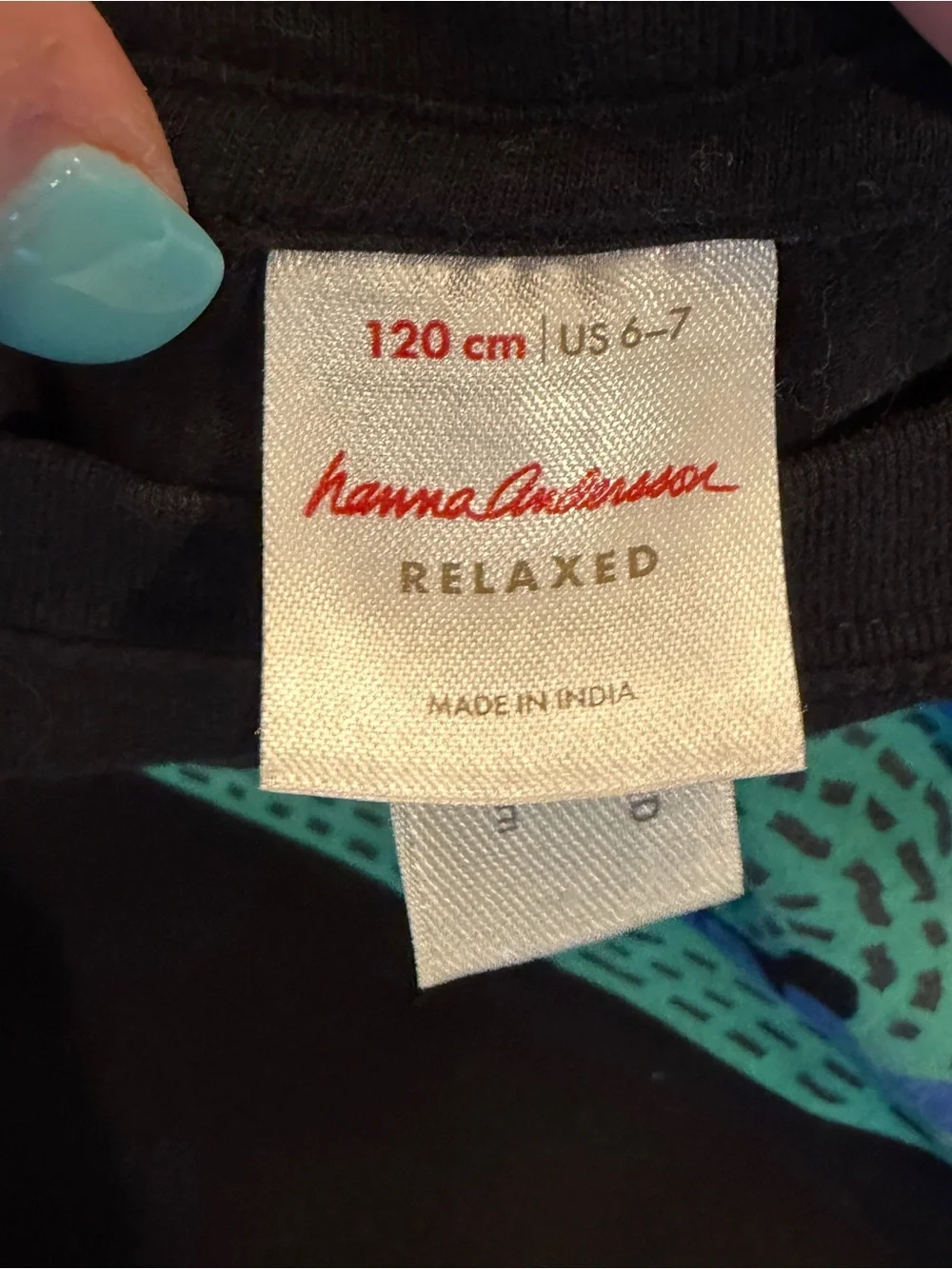 Hanna Andersson Boy’s 6-7 Black Short Sleeve Tshirt w/ Lizard Iguana Graphic